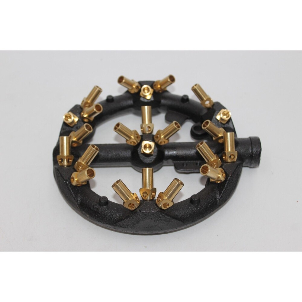 New 23 Tips Heads Round Shape Jet Burner Natural Gas Jet Burner Cast Iron  225mm